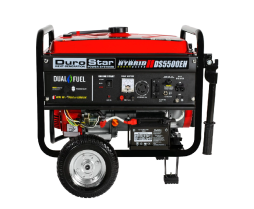 DuroStar DS5500EH 5500-Watt Electric Start Dual Fuel Portable Generator	